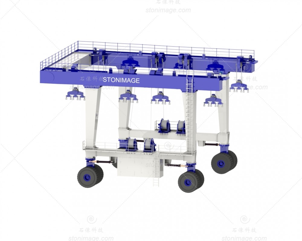 Grua móvel de barco